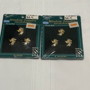 24kt. Gold Finish Angels Window Jewelry Highlights Made in U.S.A.